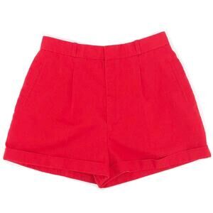 90s red pleated short shorts 1990s vintage